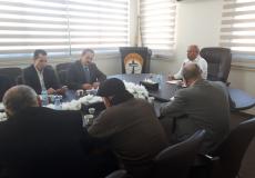 ابو هولي يستقبل وفد قيادة تجمع الشخصيات الفلسطينية المستقلة