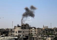 قصف اسرائيلي على غزة - APA