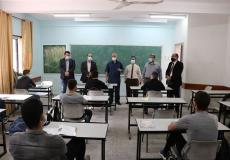 وفد من وارة التعليم ومديري التعليم في الوسطى في جولة تفقدية لمدارس البريج-غزة