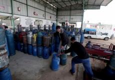محطة لتعبئة الغاز بغزة
