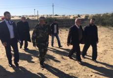 وفد الداخلية يتفقد الحدود مع مصر