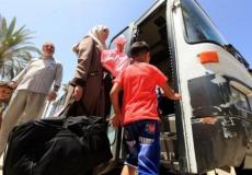 مسافرون يغادرون غزة عبر معبر رفح