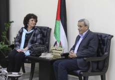 محافظ قلقيلية والبرلمانية الارجنتينية