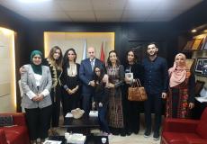 الهباش يستقبل وفدا شعبياً تونسياً يزور فلسطين