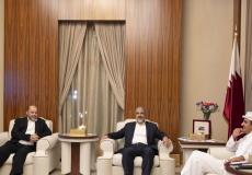 لقاء وفد حماس مع أمير قطر