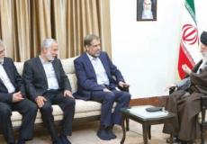وفد حركة الجهاد أثناء لقاءه المرشد على خامنئي في طهران