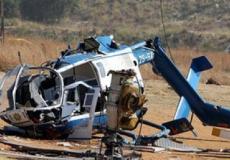 تحطم طائرة مروحية