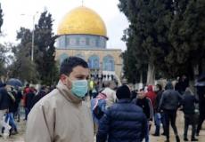 فلسطينيون في باحات المسجد الأقصى - توضيحية