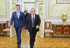  الرئيس السوري بشار الأسد والرئيس الروسي فلاديمير بوتين