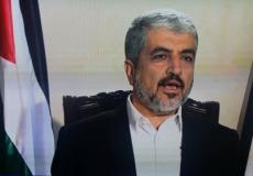  مشعل خلال حديثه  في لقاء الجزيرة مساء اليوم