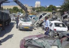 اتلاف مركبات غير قانونية في الضفة الغربية - ارشيف