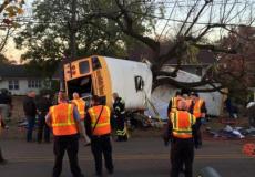 الحافلة ظهرت شبه منقسمة في الحادث الأليم الذي أودى بحياة 6 أطفال