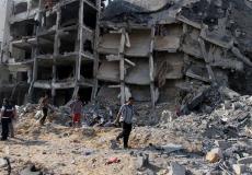 مباني مهدمة في غزة- ارشيفية