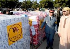 مساعدات غذائية مغربية تصل رام الله -ارشيف-