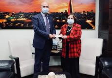 وزيرة الصحة ومثل مكتب منظمة التعاون الإسلامي - رام الله