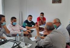 اجتماع وزارة الحكم المحلي بغزة مع أصحاب محطات الغاز 