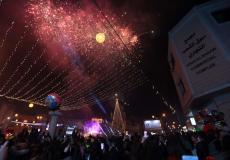 بيت ساحور تحتفل بإضاءة شجرة الميلاد