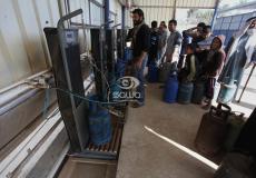 محطة لبيع غاز الطهي في غزة -APA