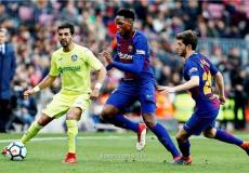 جانب من لقاء برشلونة وخيتافي