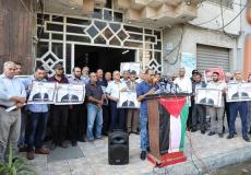 لجنة الأسرى للقوى والشعبية تنظمان في غزة وقفة تضامنية مع القيادي رجا اغبارية