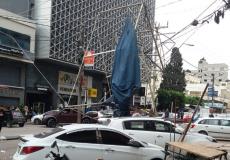 العاصفة القوية التي ضربت غزة اليوم