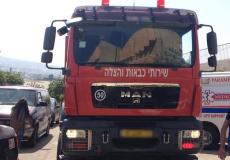 اندلاع حريق في سيارة بقرية المزرعة