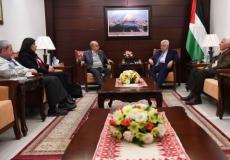 الرئيس خلال لقاء وفد الجبهة الشعبية