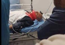 مدير المخابرات لحظة رقوده في المستشفى