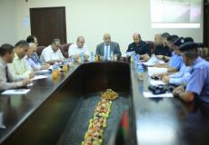 اجتماع بين النيابة العامة والمرور بغزة