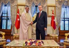 أردوغان يستقبل الشيخ عبدالله بن زايد
