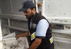 جانب من ضبط شرطة البلديات لسمك فاسد