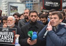 صورة من الاحتجاج في اسطنبول