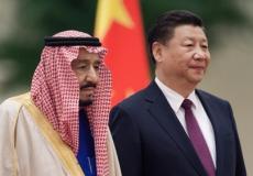الملك السعودي لدى استقباله من رئيس الصين شي جين بينغ