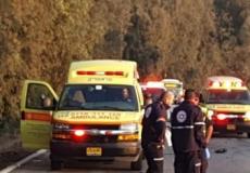 حادث طرق قرب مفرق هدريم