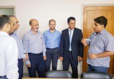 وكيل الاقتصاد في غزة رشدي وادي يتفقد دوائر وإدارات الوزارة 