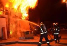 القدس : اندلاع حريقين في مناطق عشبية وكرفانات خشبية 