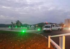 لحظة وصول المسؤول الأردني بالطائرة إلى هداسا