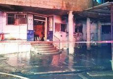 من مكان الحريق في جديدة المكر