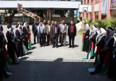 مدرسة البريج الثانوية "ب" للبنات بالوسطى تفتتح معرضها الفني