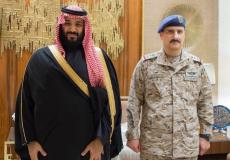 قائد القوات الجوية السعوديى مع ولي العهد محمد بن سلمان 