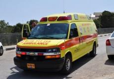 إصابة مواطن أثر سقوطه عن ارتفاع في بئر السبع