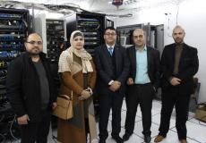 وزارة الاتصالات تستقبل وفدا طلابيا من جامعة غزة