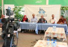 لقاء يحيى السراج رئيس بلدية غزة في بيت الصحافة- فلسطين