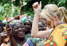 ايفانكا ترامب خلال زيارتها لأبيدجان