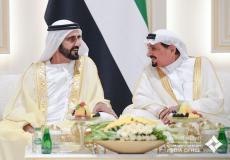 محمد بن راشد آل مكتوم وخالد بن محمد بن حمدان آل نهيان