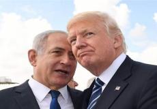 الرئيس الاميركي يدعم خطة صفقة القرن لاسرائيل