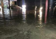غرق منازل ومحلات تجارية في غزة من شدة الأمطار