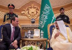 الرئيس المصري عبد الفتاح السيسي مع العاهل السعودي الملك سلمان بن عبد العزيز.