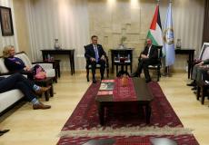 اشتية لدى استقباله وفداً من مجلس الشيوخ الأمريكي