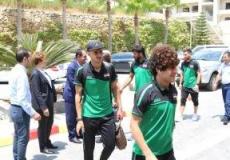 وصول بعثة المنتخب العراقي إلى أرض فلسطين